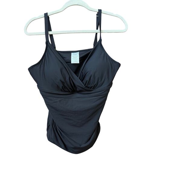 Anne Cole Other - Anne Cole Black Tankini Top Size XL NEW Swimwear Tank Style